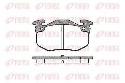 Brake Pad Set, disc brake REMSA 0144.60