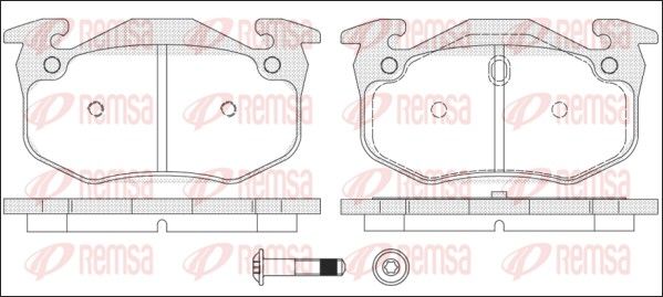 REMSA 0144.70 Brake Pad Set, disc brake