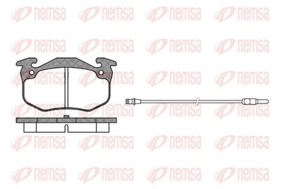 Brake Pad Set, disc brake REMSA 0144.92