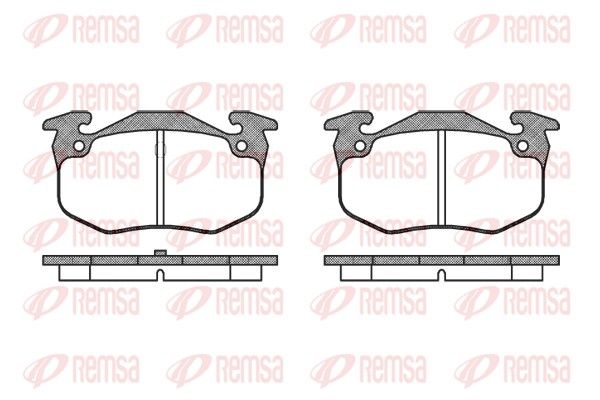 REMSA 0144.50 Brake Pad Set, disc brake