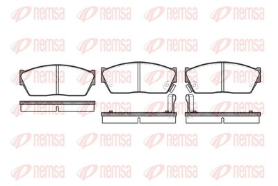 Brake Pad Set, disc brake REMSA 0147.02