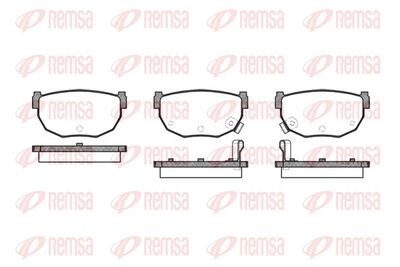 Brake Pad Set, disc brake REMSA 0151.12