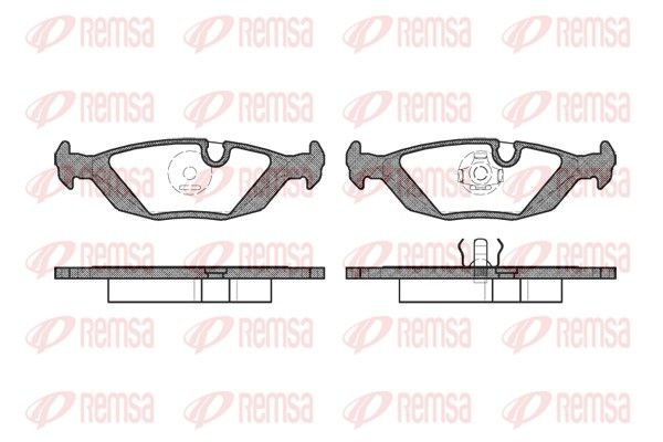 REMSA 0155.00 Brake Pad Set, disc brake