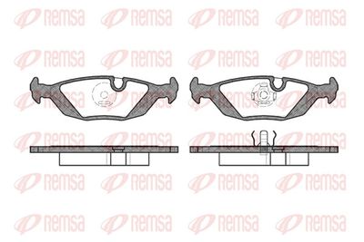 Brake Pad Set, disc brake REMSA 0155.00