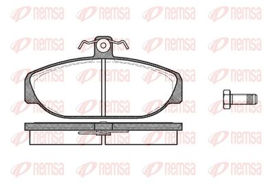 Brake Pad Set, disc brake REMSA 0156.10