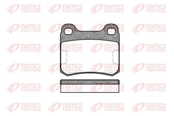 REMSA 0157.00 Brake Pad Set, disc brake