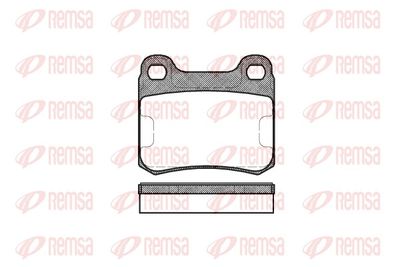 Brake Pad Set, disc brake REMSA 0157.00