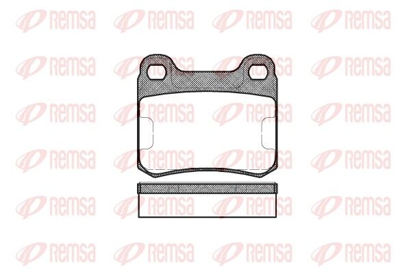 REMSA 0157.10 Brake Pad Set, disc brake