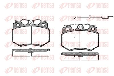 Brake Pad Set, disc brake REMSA 0170.02