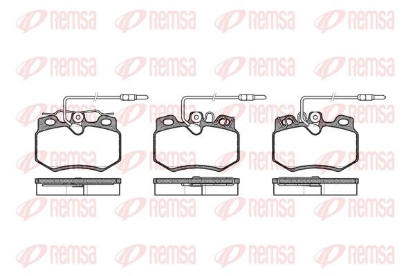 REMSA 0170.14 Brake Pad Set, disc brake