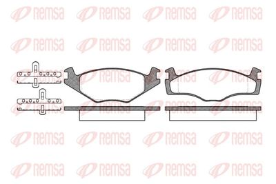 Brake Pad Set, disc brake REMSA 0171.10