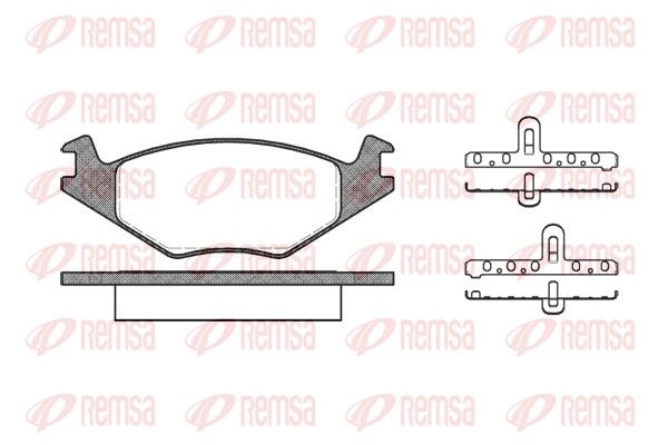 REMSA 0171.20 Brake Pad Set, disc brake