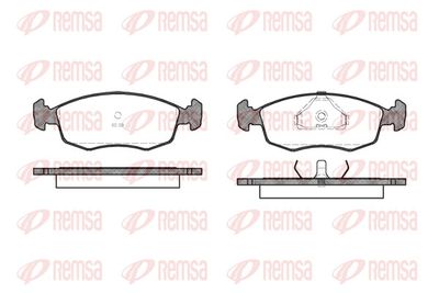 Brake Pad Set, disc brake REMSA 0172.00