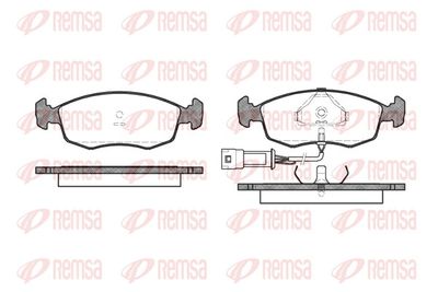 Brake Pad Set, disc brake REMSA 0172.02