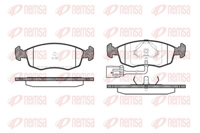 Brake Pad Set, disc brake REMSA 0172.22