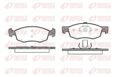 Brake Pad Set, disc brake REMSA 0172.30