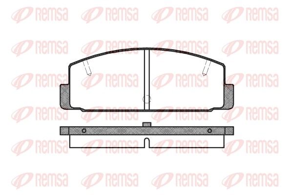 REMSA 0179.10 Brake Pad Set, disc brake