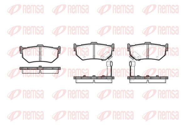 REMSA 0183.02 Brake Pad Set, disc brake