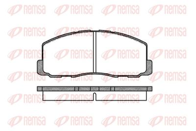 Brake Pad Set, disc brake REMSA 0188.00