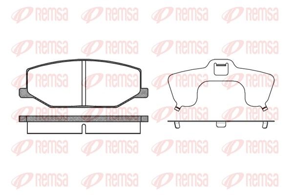 REMSA 0190.10 Brake Pad Set, disc brake