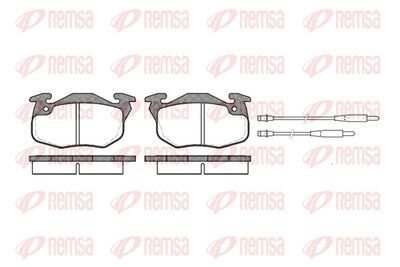 Brake Pad Set, disc brake REMSA 0192.44