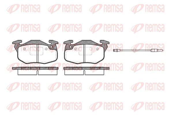 REMSA 0192.96 Brake Pad Set, disc brake