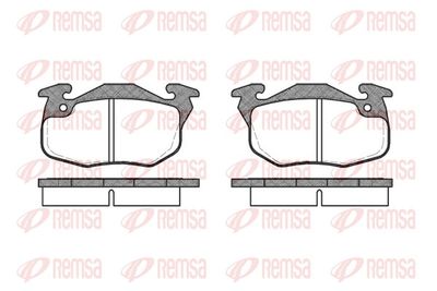 Brake Pad Set, disc brake REMSA 0192.10