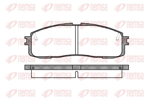 REMSA 0199.10 Brake Pad Set, disc brake