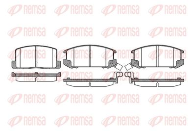 Brake Pad Set, disc brake REMSA 0201.12