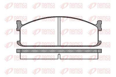 Brake Pad Set, disc brake REMSA 0204.00