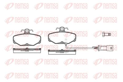 Brake Pad Set, disc brake REMSA 0205.02