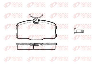 Brake Pad Set, disc brake REMSA 0207.00