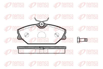 Brake Pad Set, disc brake REMSA 0208.00