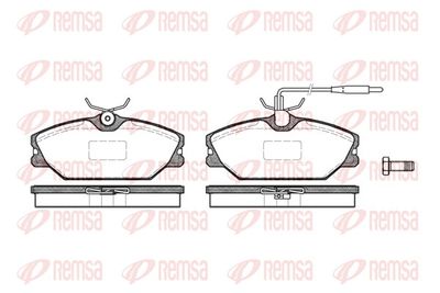 Brake Pad Set, disc brake REMSA 0208.12