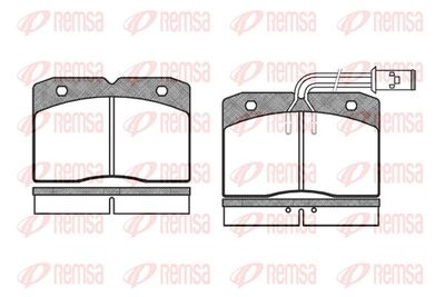 Brake Pad Set, disc brake REMSA 0211.12