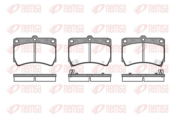 REMSA 0212.12 Brake Pad Set, disc brake