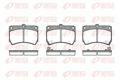 Brake Pad Set, disc brake REMSA 0212.12