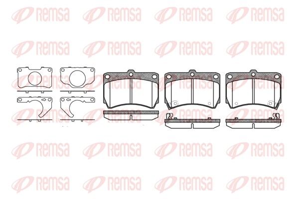 REMSA 0212.32 Brake Pad Set, disc brake