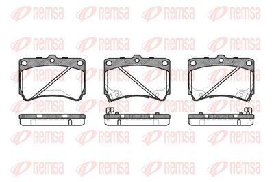 Brake Pad Set, disc brake REMSA 0212.42