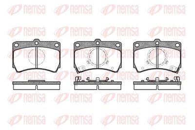 Brake Pad Set, disc brake REMSA 0212.02