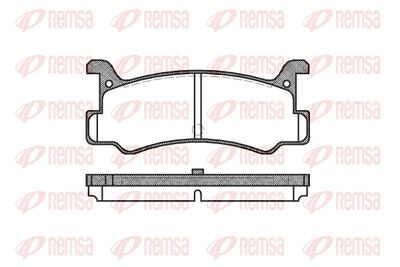 Brake Pad Set, disc brake REMSA 0213.00