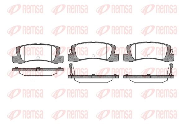 REMSA 0214.02 Brake Pad Set, disc brake