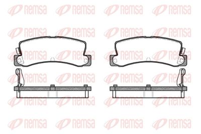 Brake Pad Set, disc brake REMSA 0214.04