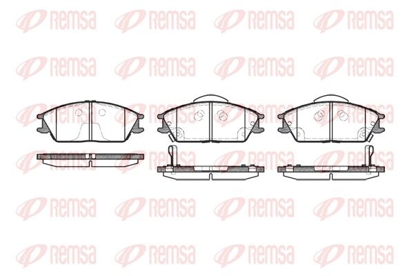 REMSA 0224.22 Brake Pad Set, disc brake