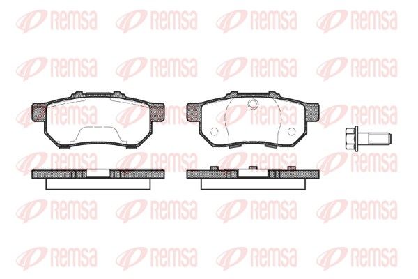 REMSA 0233.20 Brake Pad Set, disc brake