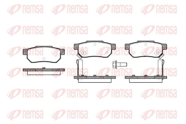 REMSA 0233.02 Brake Pad Set, disc brake