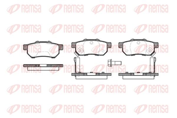 REMSA 0233.52 Brake Pad Set, disc brake