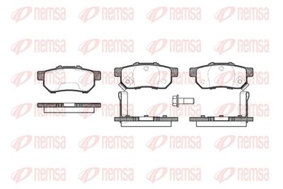 Brake Pad Set, disc brake REMSA 0233.52