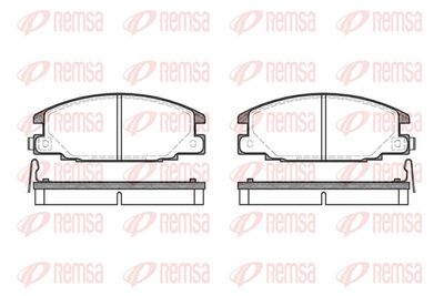 Brake Pad Set, disc brake REMSA 0238.04