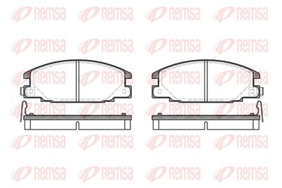 Brake Pad Set, disc brake REMSA 0238.14